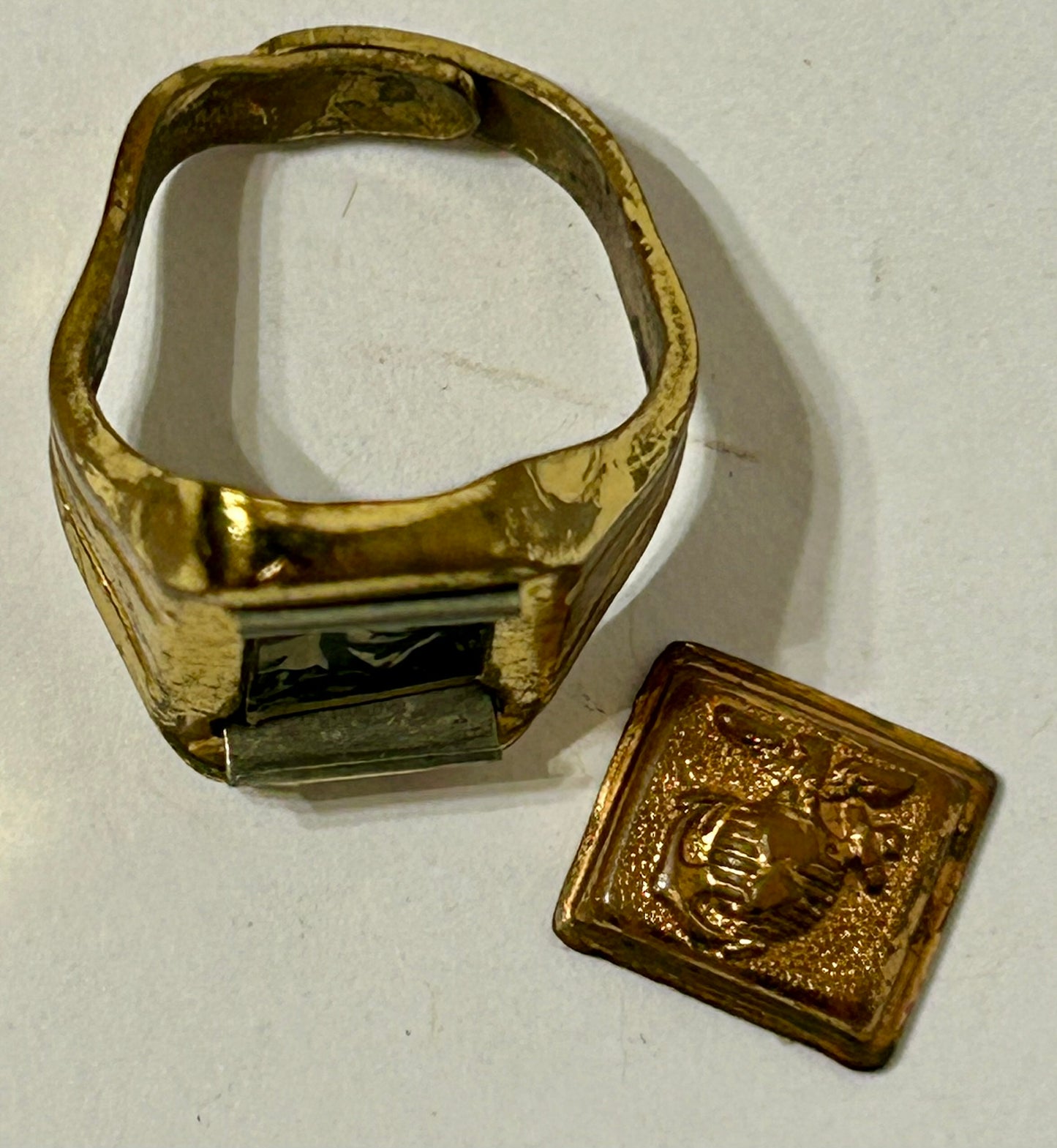 LONE RANGER SECRET COMPARTMENT MARINE RING WITH PHOTO