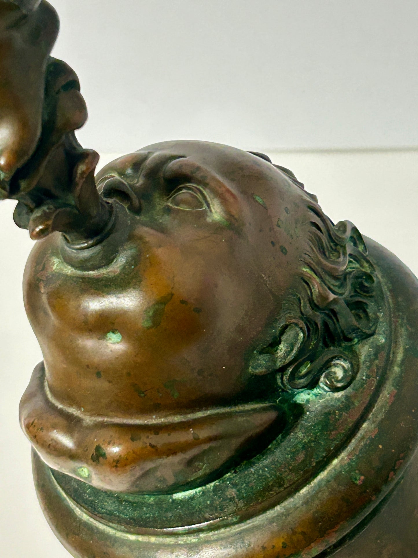 ANTIQUE BRONZE STATUE OF HERMES OR MERCURY