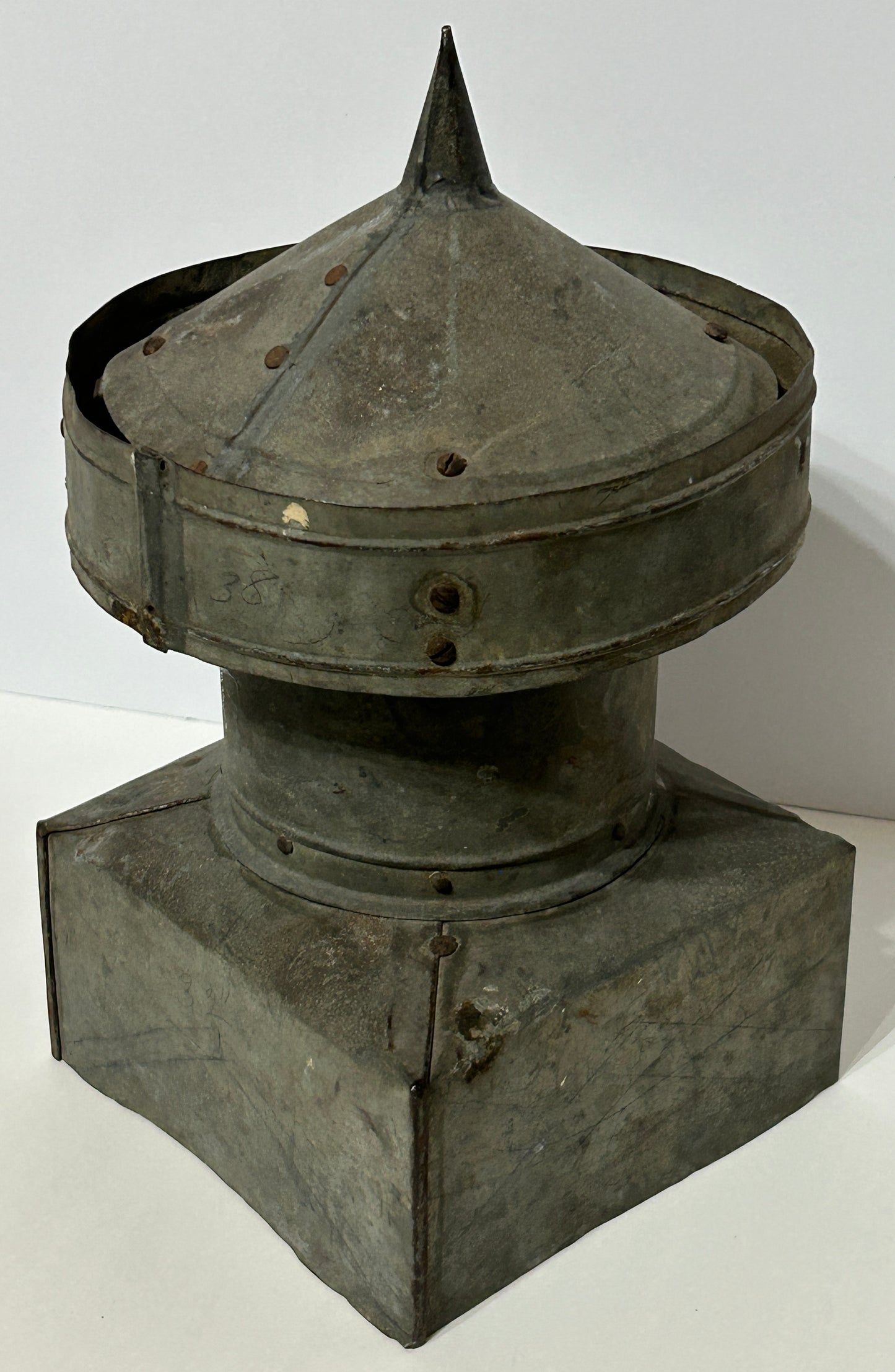ANTIQUE SALESMAN SAMPLE TIN ROOF CUPOLA