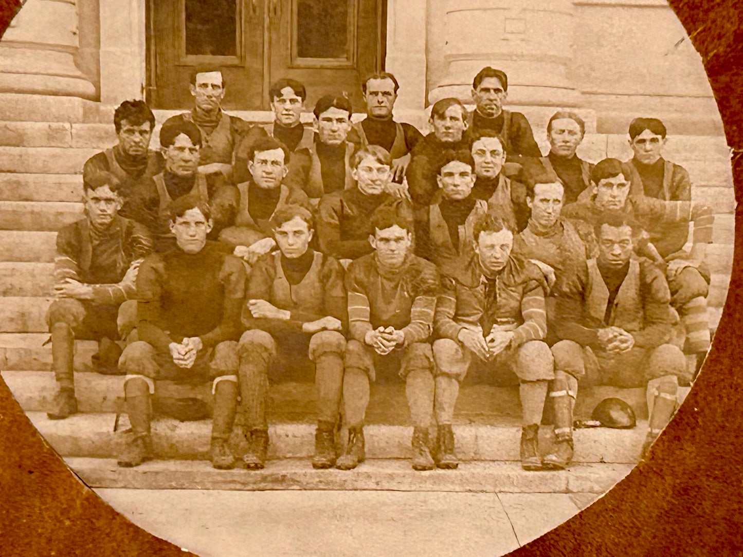 WASHBURN COLLEGE FOOTBALL TEAM PHOTO EARLY 1900'S