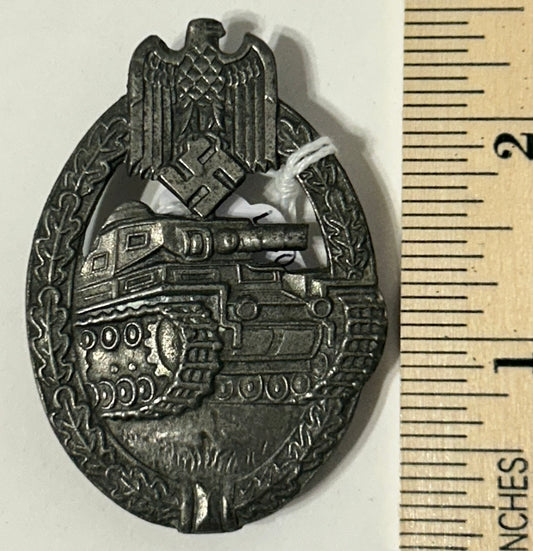 WWII GERMAN PANZER TANK ASSAULT BADGE
