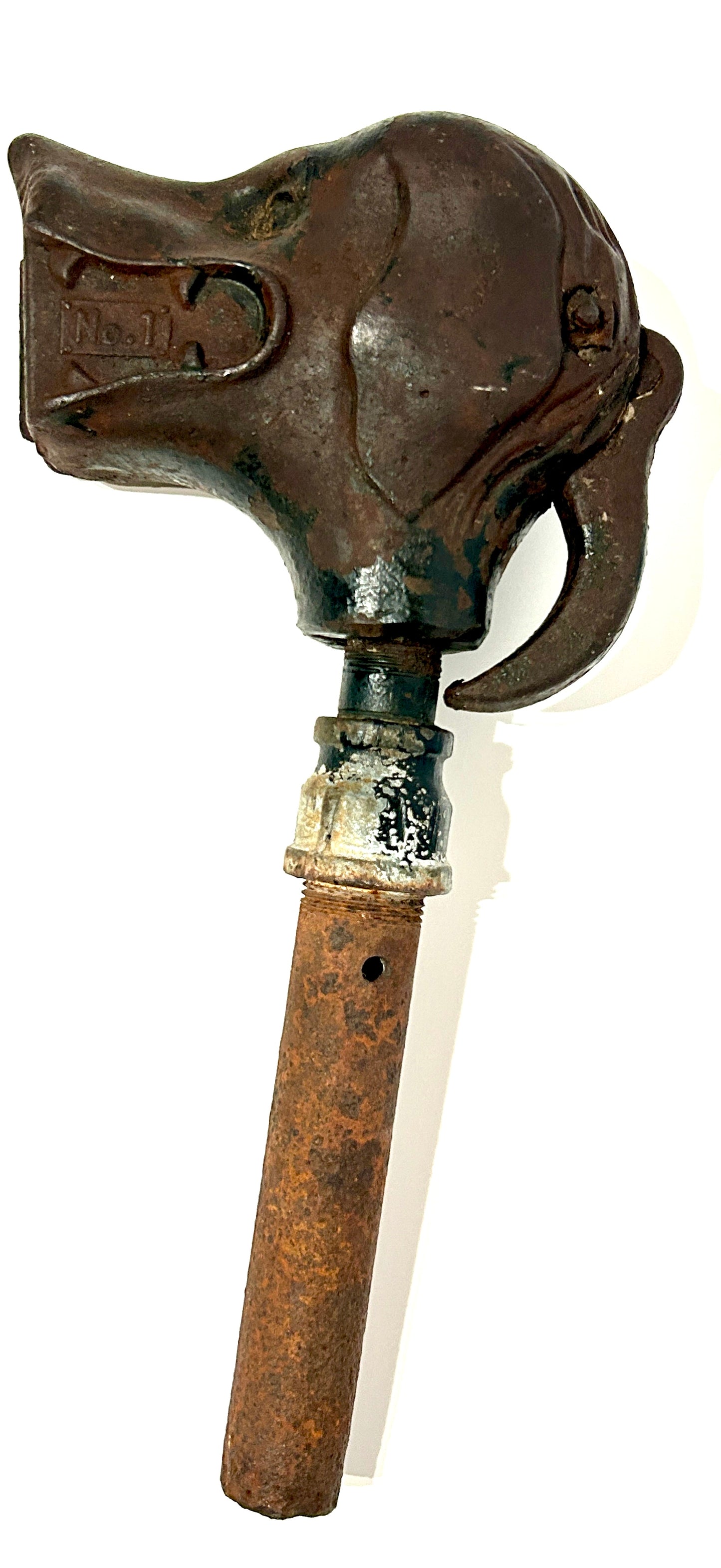 FIGURAL DOG CAST IRON ANTIQUE LAWN SPRINKLER
