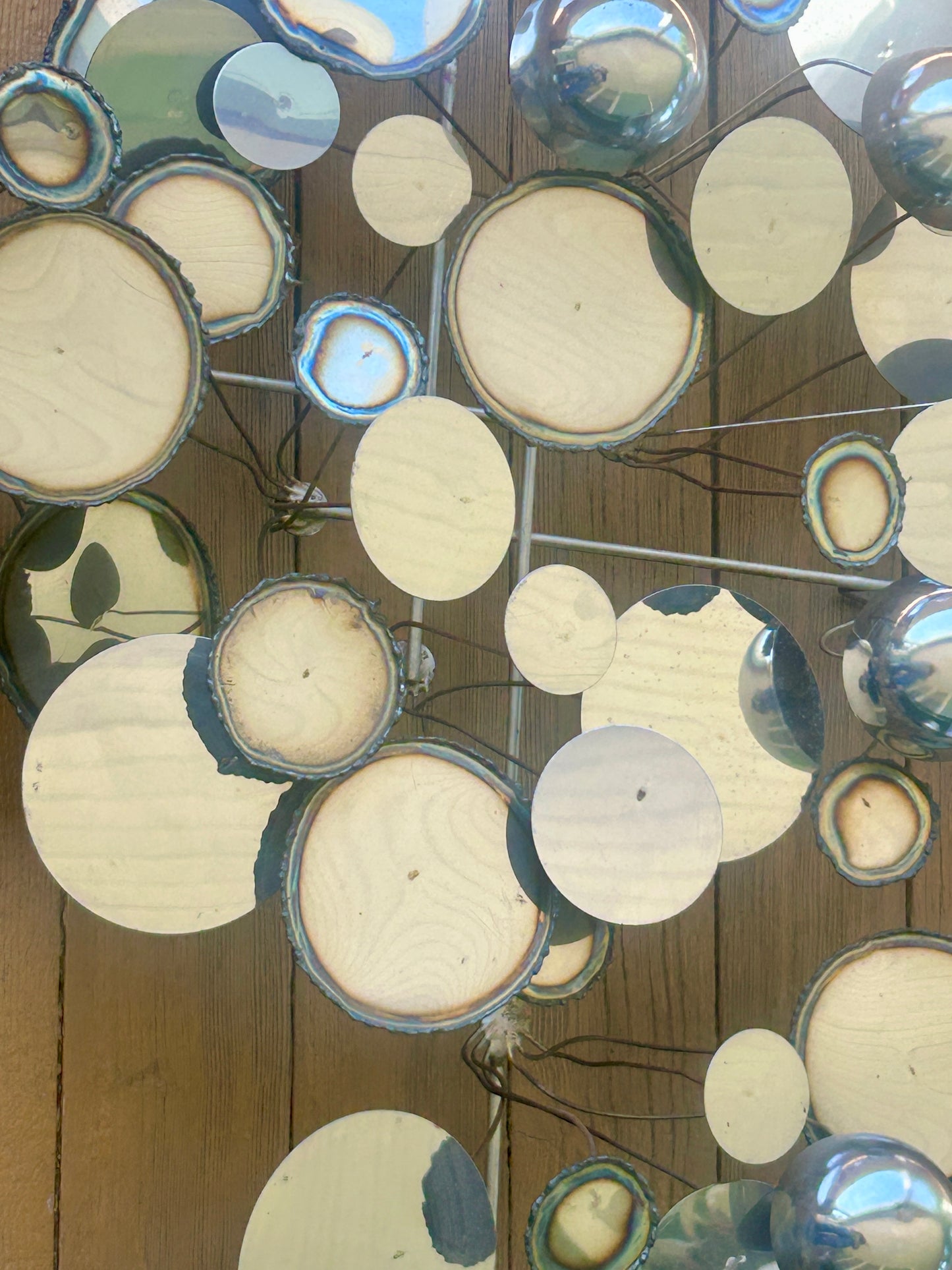 CURTIS JERE "RAIN DROPS WALL SCULPTURE