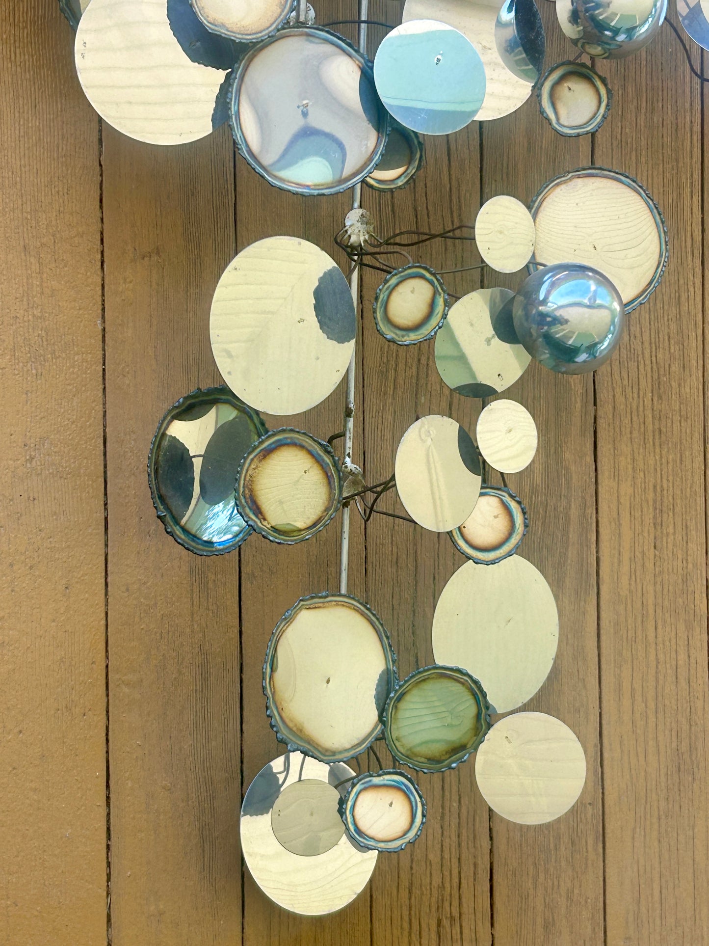 CURTIS JERE "RAIN DROPS WALL SCULPTURE
