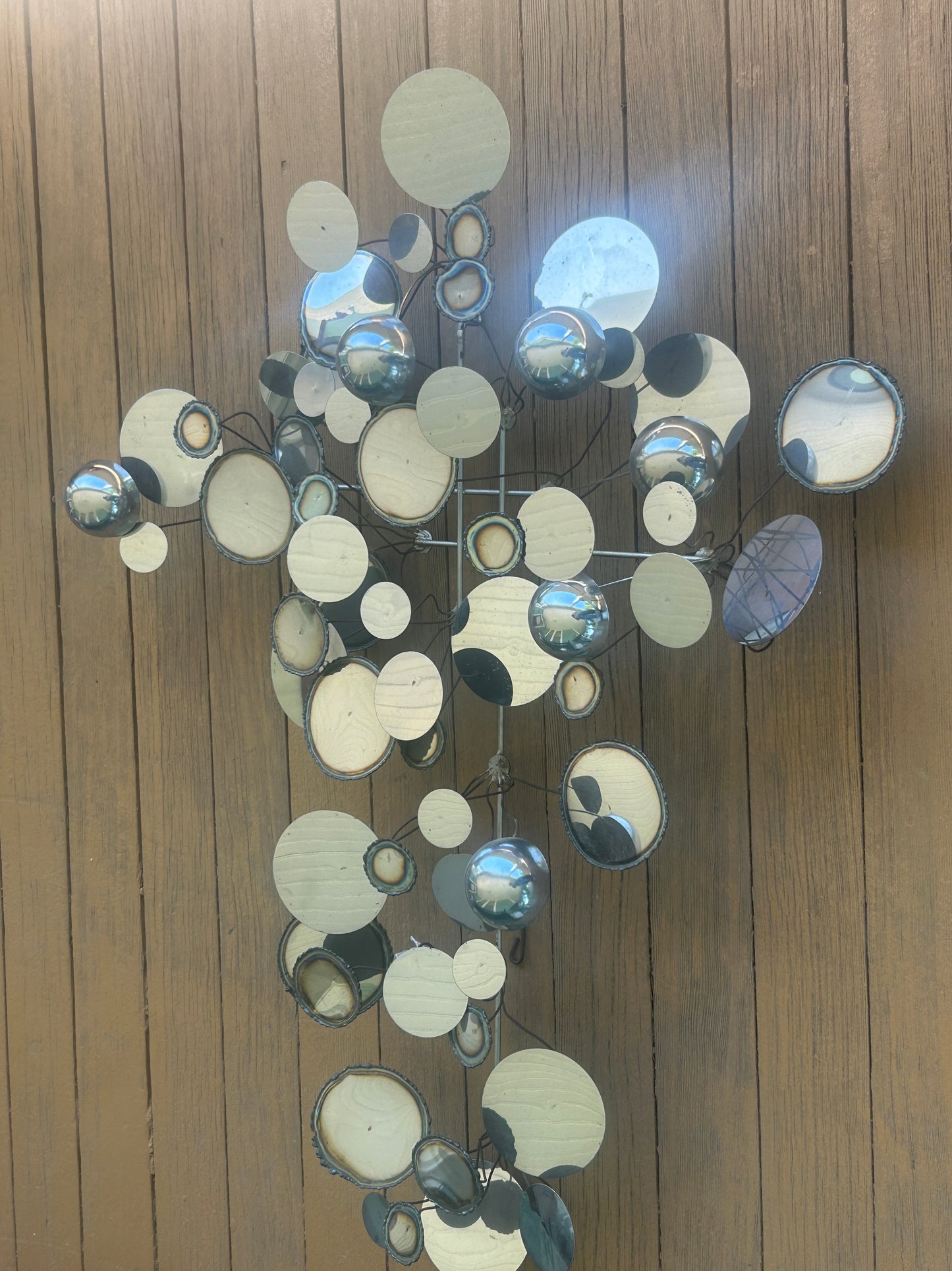 CURTIS JERE "RAIN DROPS WALL SCULPTURE