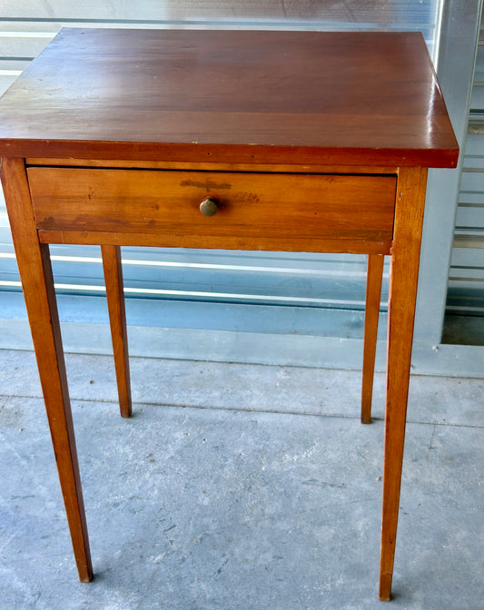 EARLY PINE 1800'S ONE DRAWER STAND
