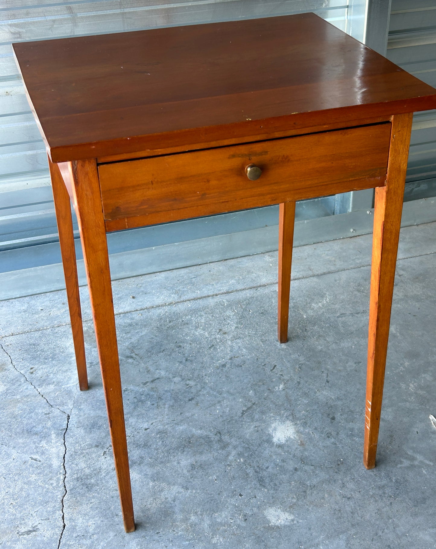 EARLY PINE 1800'S ONE DRAWER STAND