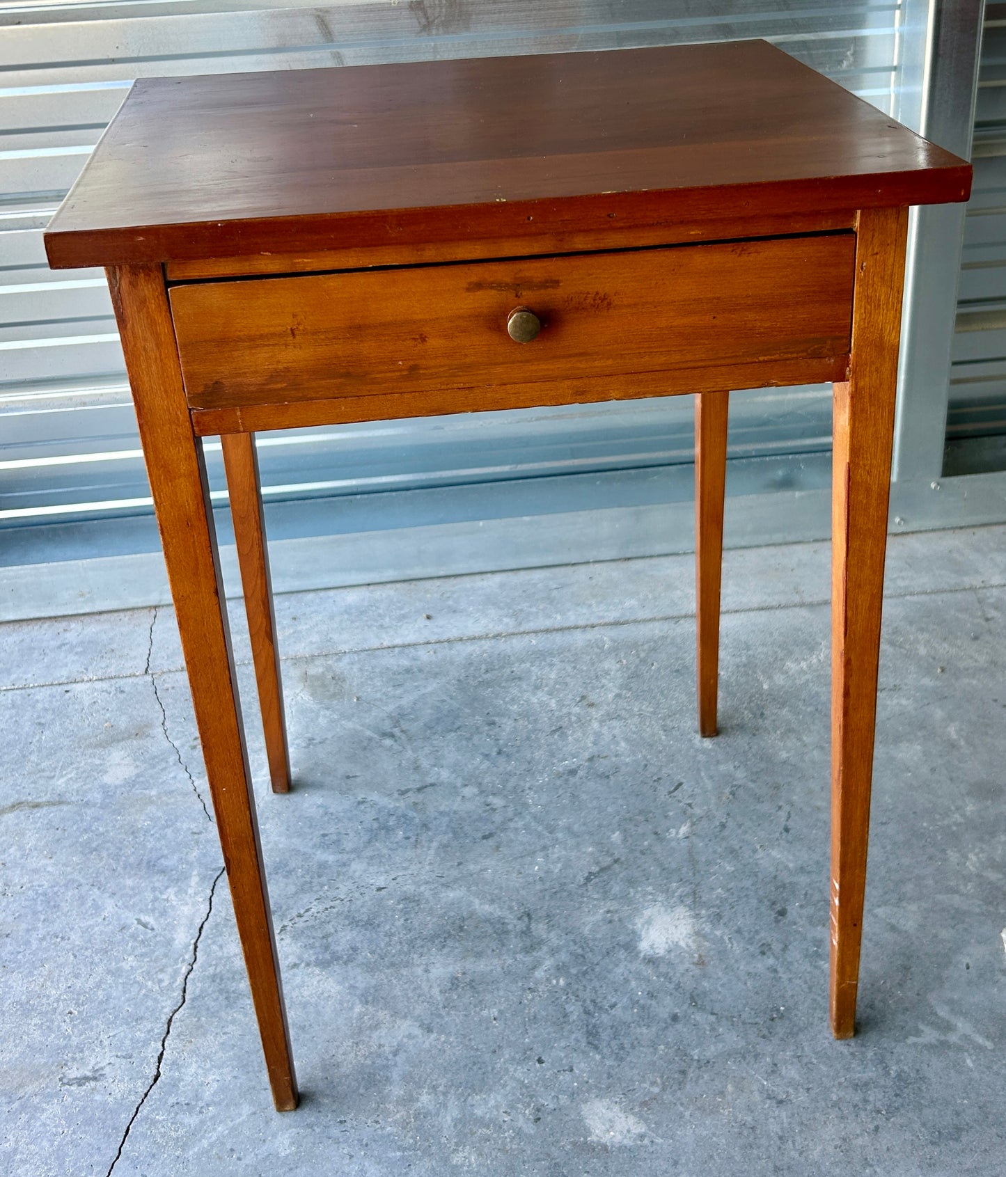 EARLY PINE 1800'S ONE DRAWER STAND