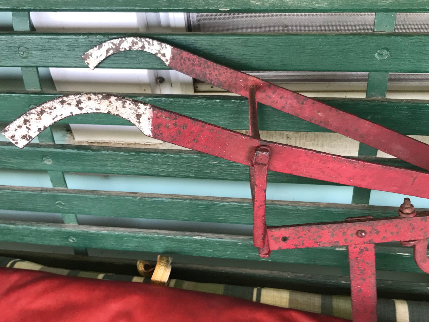 ANTIQUE FIGURAL IRON PLOW SIGN