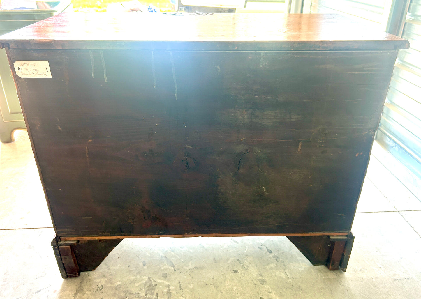 ANTIQUE PINE EARLY 1800'S FOUR DRAWER CHEST
