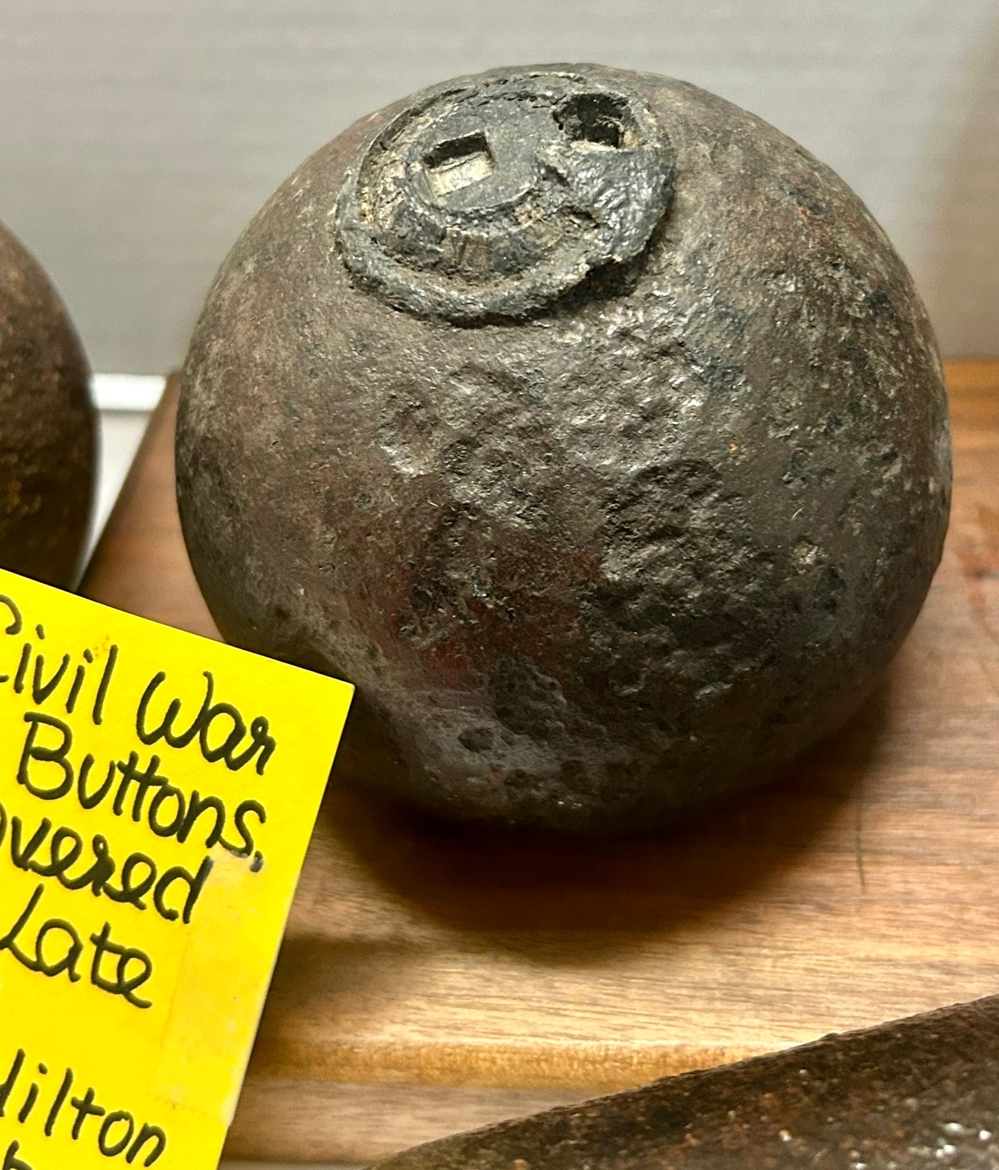 CIVIL WAR ANTIQUE ARTILLERY ORDINANCE, BUCKLES, AND BUTTONS COLLECTION FOR SALE