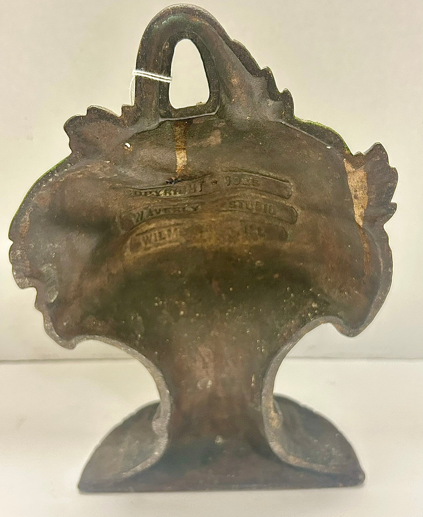 CAST IRON CHRYSANTHEMUMS ANTIQUE DOORSTOP