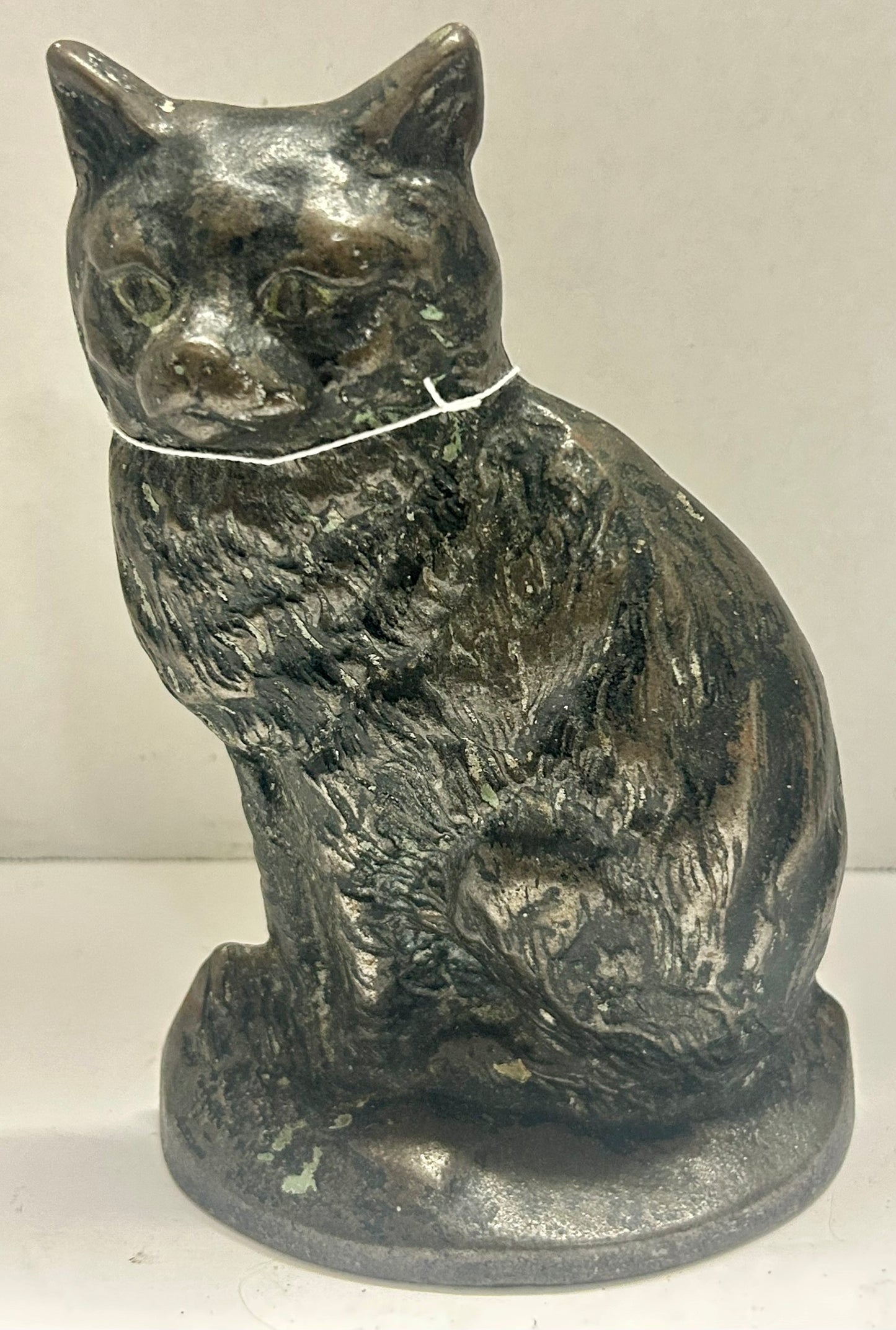 ANTIQUE CAST IRON SITTING CAT DOOR STOP BY CREATIONS
