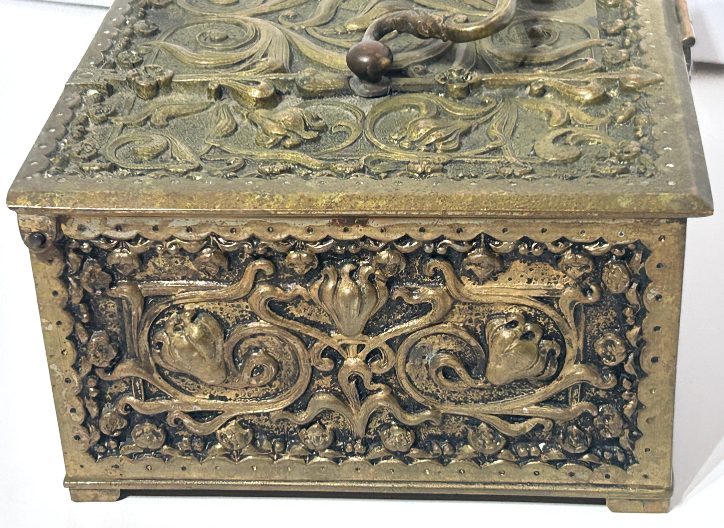 ERHARD & SOHNE BRONZE ART NOVEAU BOX