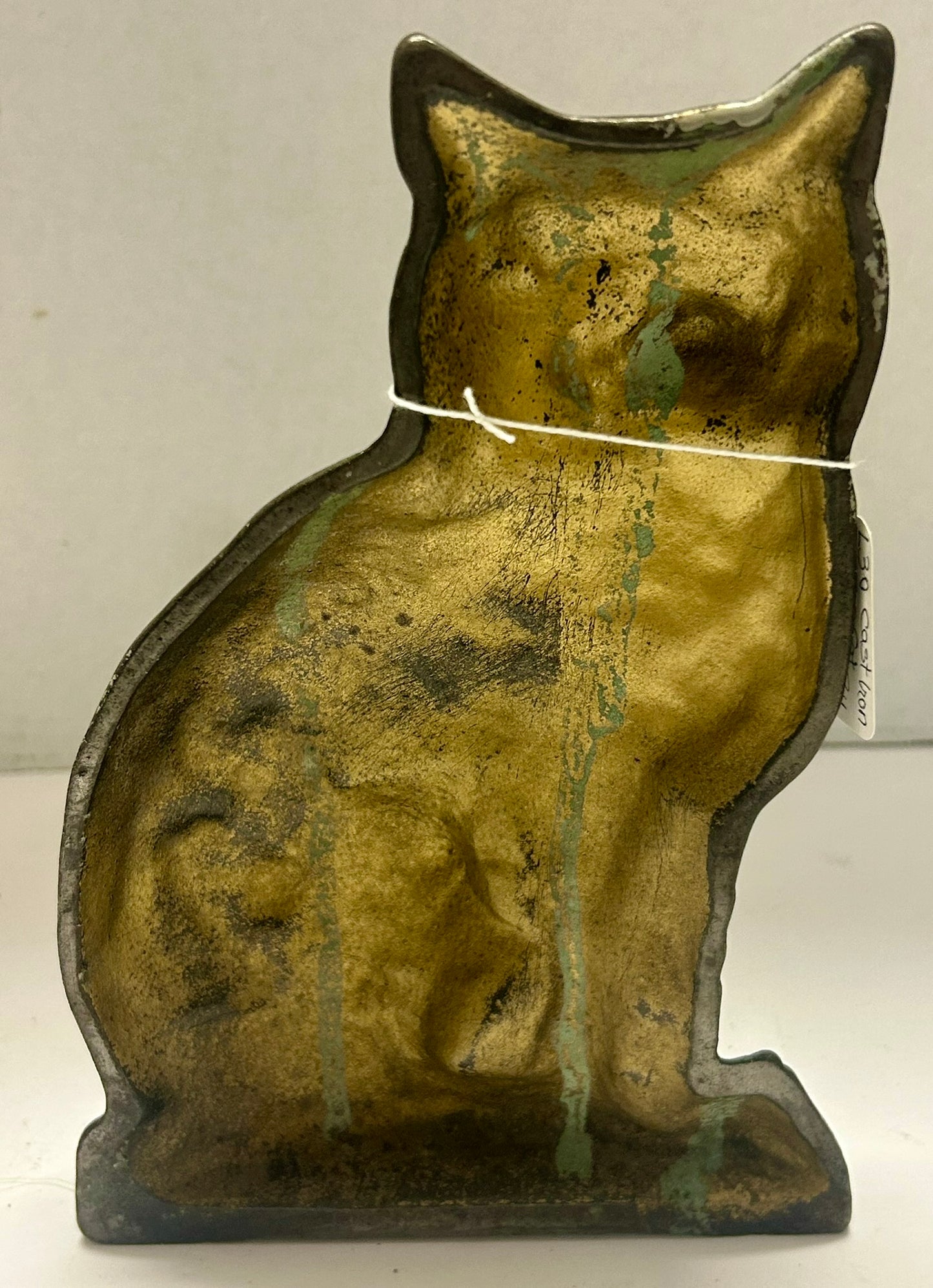 ANTIQUE CAST IRON SITTING CAT DOOR STOP BY CREATIONS