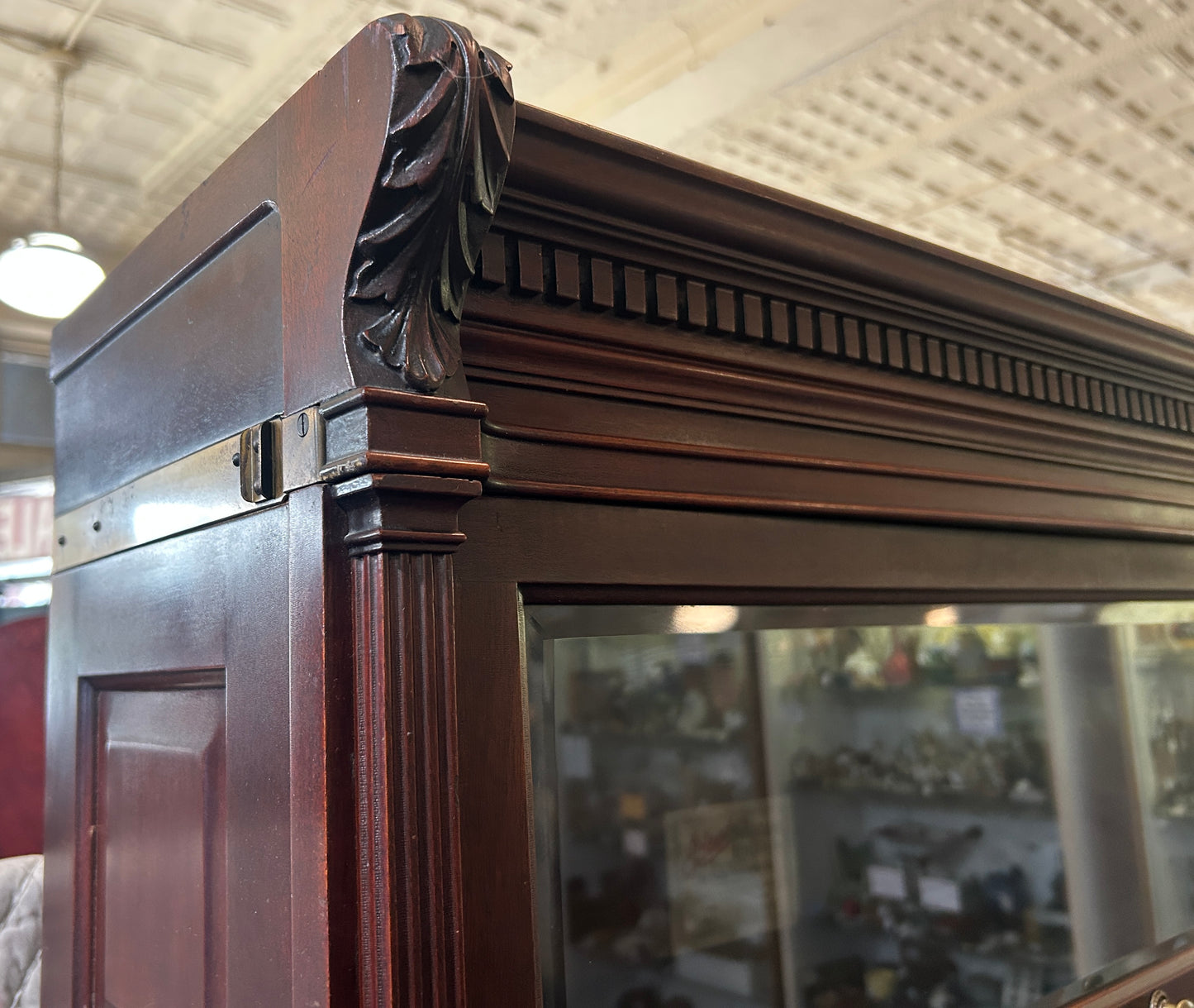IIDEAL MODEL GLOBE WERNICKE DELUXE STACK MAHOGANY BOOKCASE. CALL FOR INFO