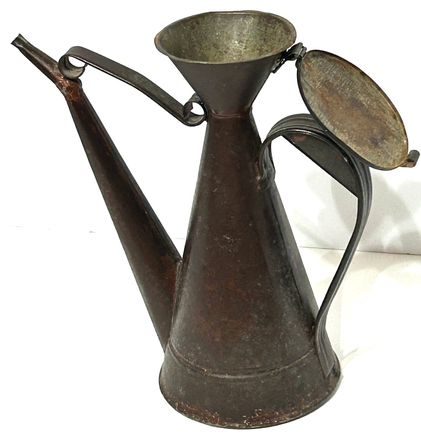 TIN ANTIQUE OIL PITCHER