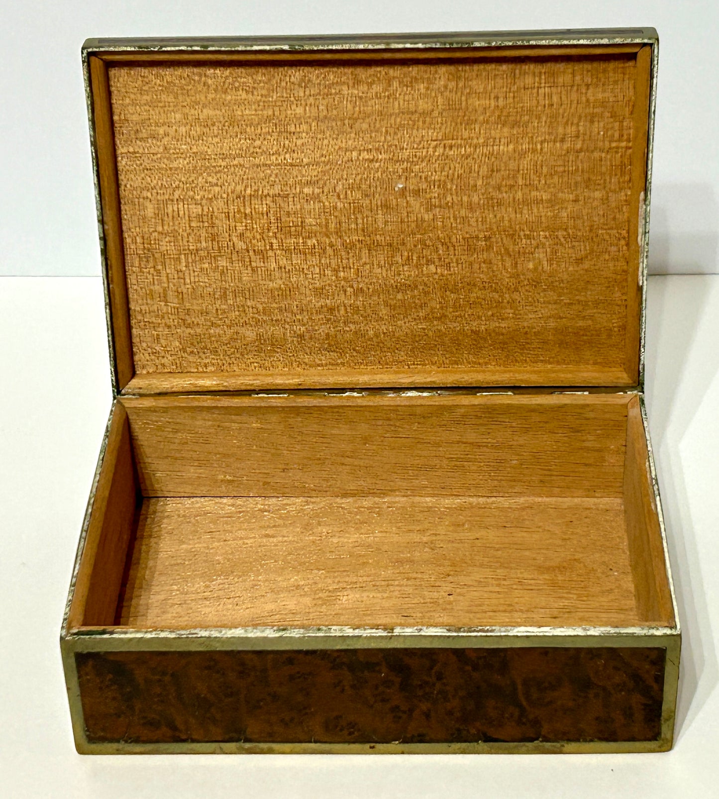 ERHARD & SOHNE BRASS INLAY ROSEWOOD EGYPTIAN DESIGN BOX