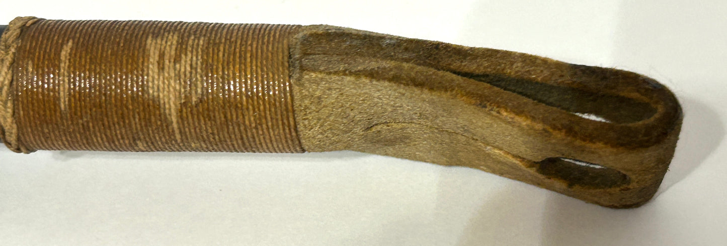 ANTIQUE BONE FIGURAL DOG HEAD RIDING CROP WITH WHISTLE