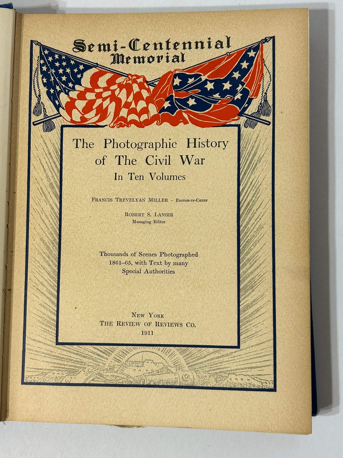 PHOTOGRAPHIC HISTORY OF CIVIL WAR 1911 TEN VOLUME SET