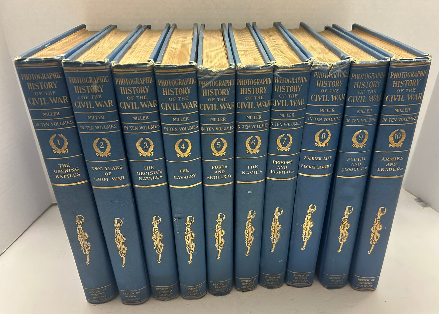 PHOTOGRAPHIC HISTORY OF CIVIL WAR 1911 TEN VOLUME SET