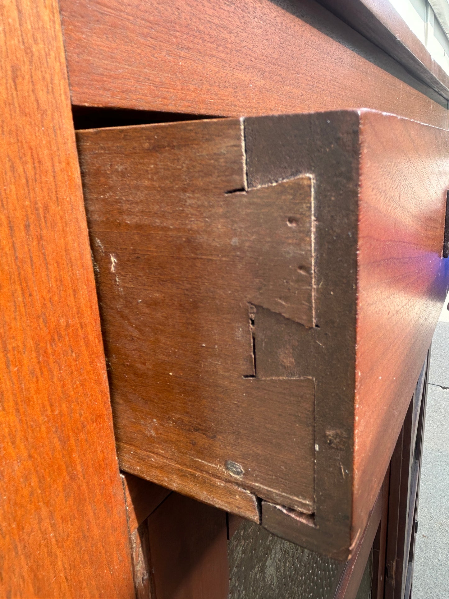 ANTIQUE PIE SAFE WITH STAR SHAPE PIERCED TINS