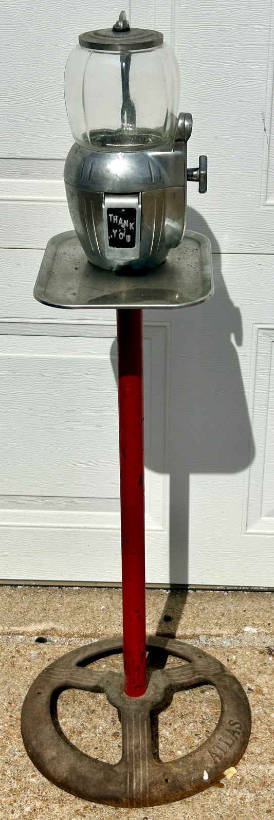 ATLAS BANTAM PEANUT OR GUM MACHINE WITH ORIGINAL STAND