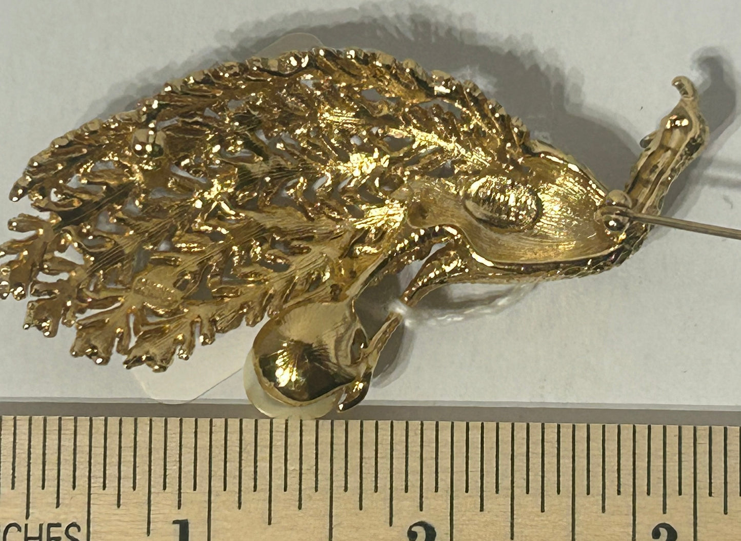 NOLAN MILLER PEACOCK BROOCH