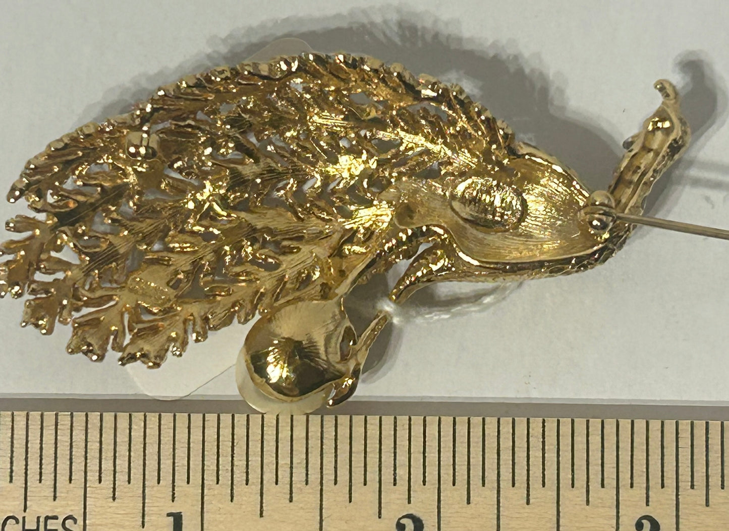 NOLAN MILLER PEACOCK BROOCH