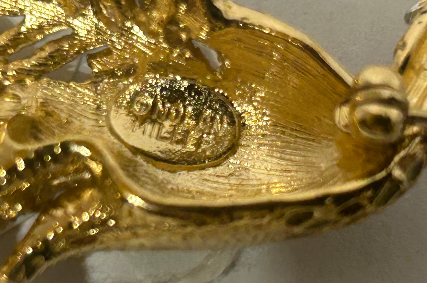 NOLAN MILLER PEACOCK BROOCH