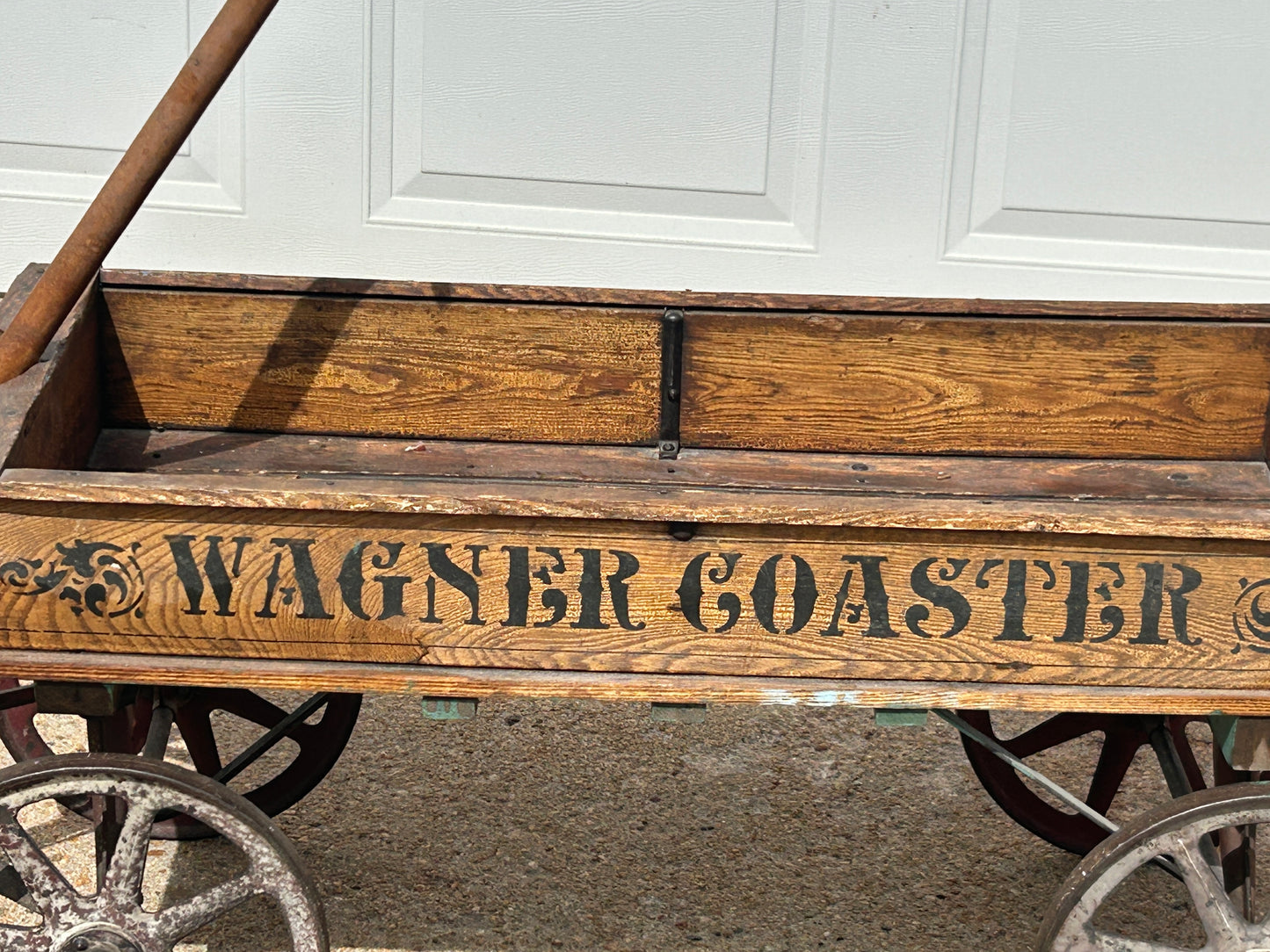WAGNER COASTER ANTIQUE CHILD'S WOOD WAGON