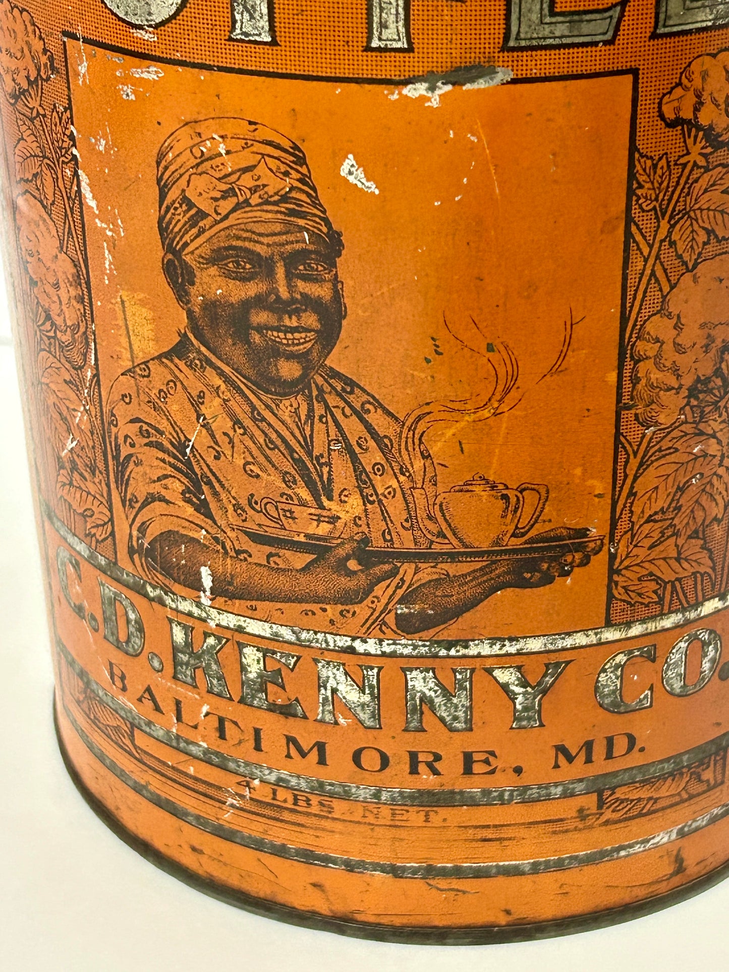 MAMMY'S FAVORITE BRAND COFFEE ANTIQUE BLACK AMERICANA TIN