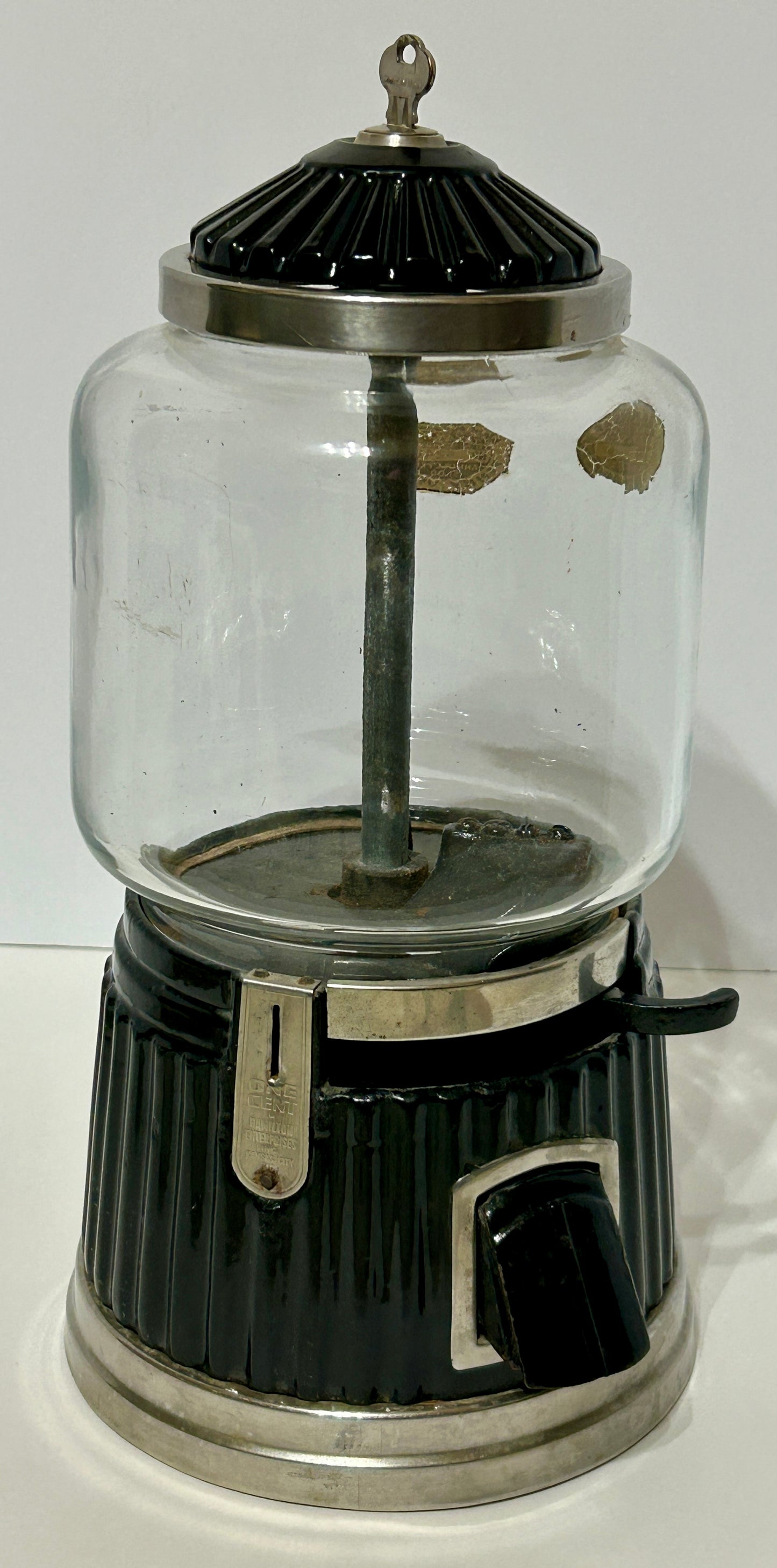 HAMILTON ENTERPRISES RARE ONE CENT GUMBALL MACHINE