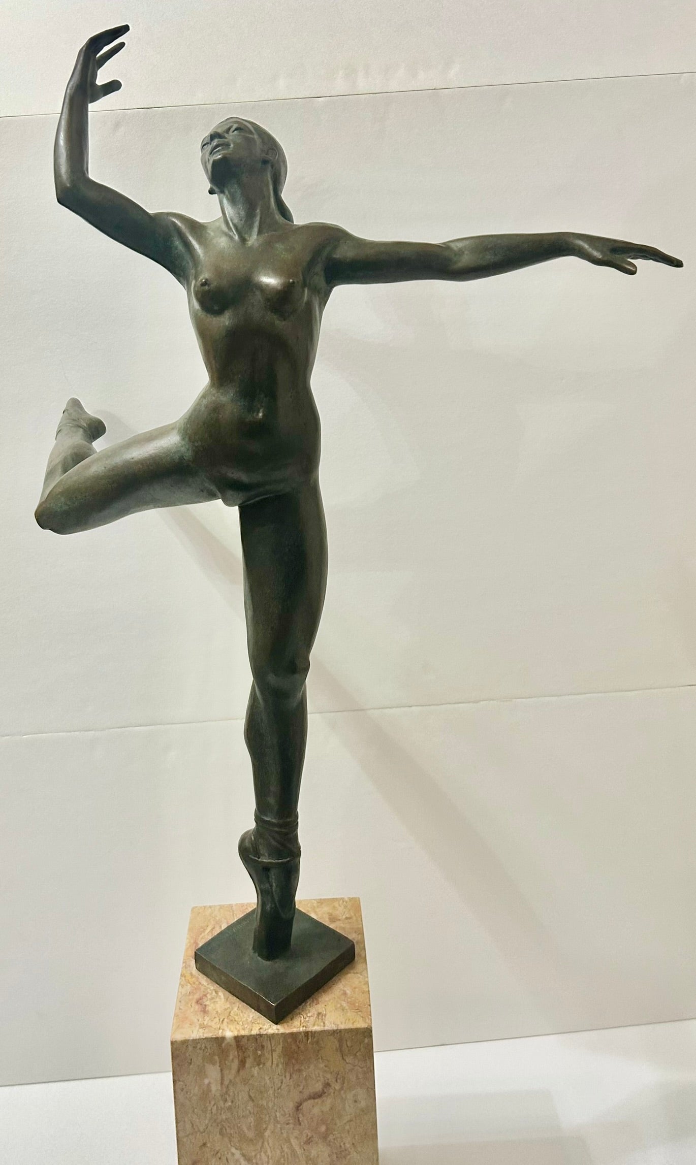 BRONZE BALLERINA SCULPTURE BY CLEMENTE SPAMPINATO