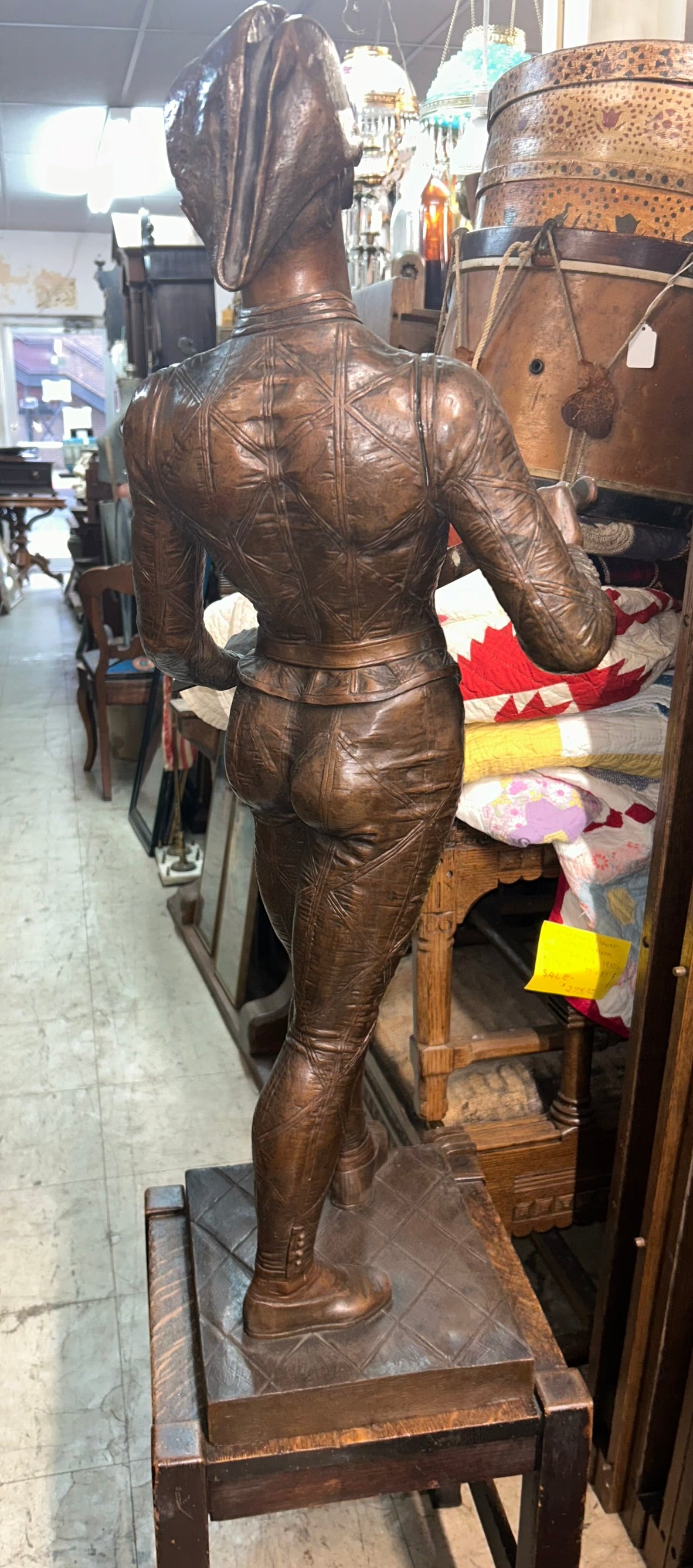 LARGE BRONZE OF HARLEQUIN FIGURE BY GUILLEMIN