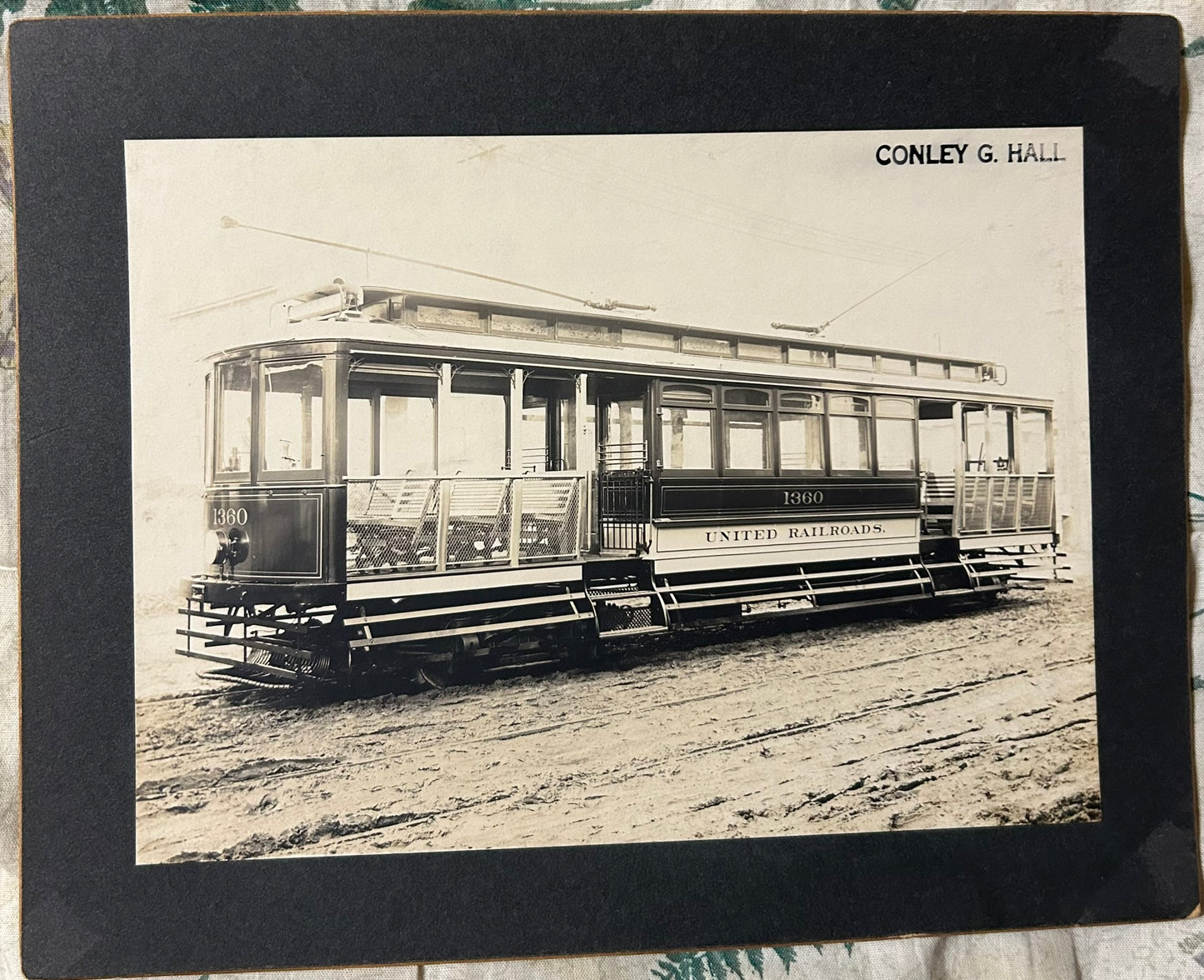 ANTIQUE SAN FRANCISCO CABLE CAR PHOTOGRAPH