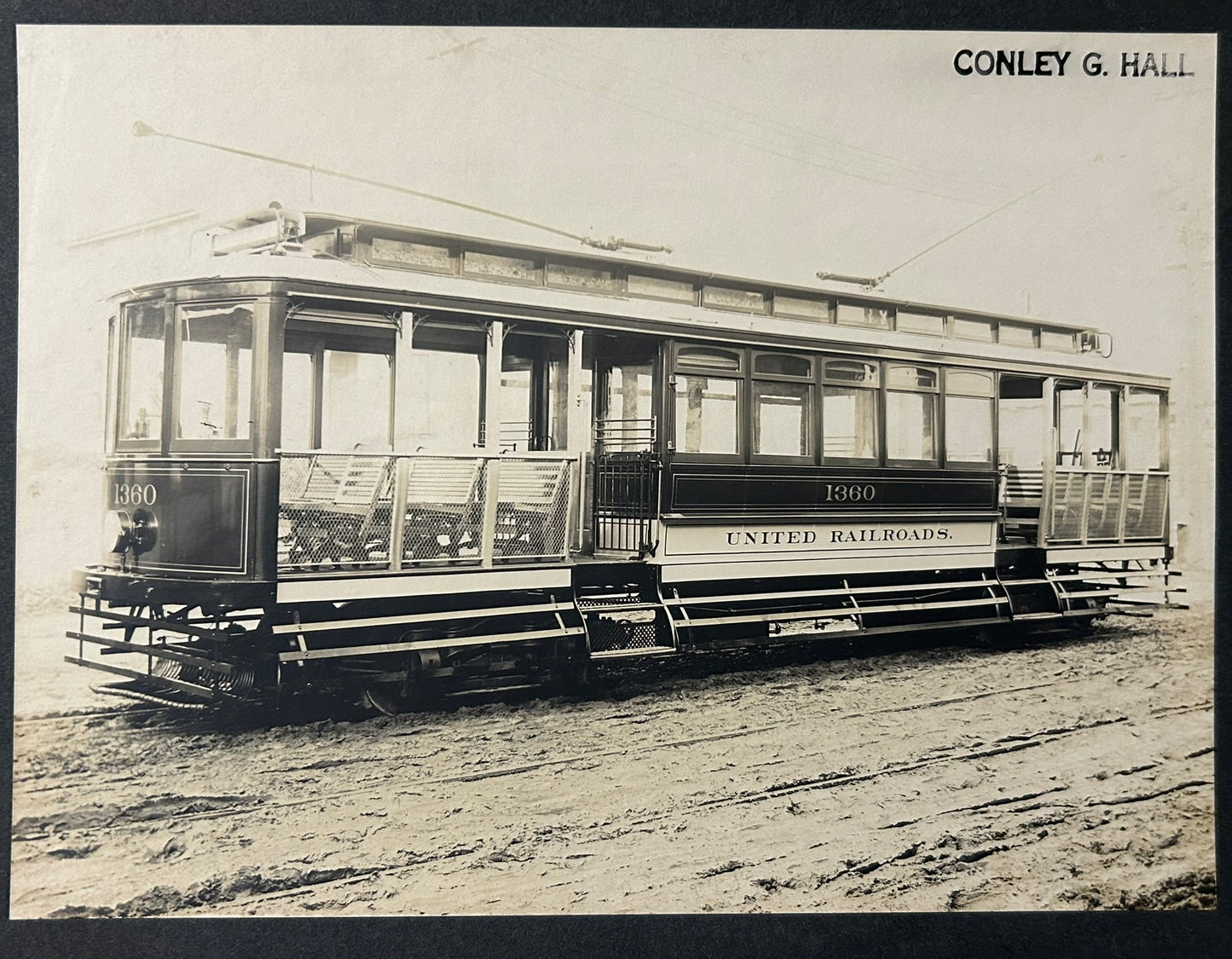 ANTIQUE SAN FRANCISCO CABLE CAR PHOTOGRAPH