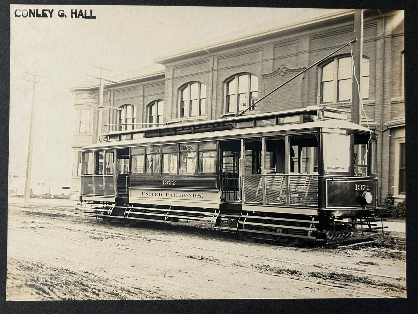 ANTIQUE PHOTOGRAPH SAN FRANCISCO CABLE CAR