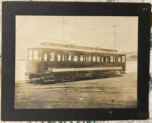 ANTIQUE PHOTOGRAPH OF SAN FRANCISCO CABLE CAR