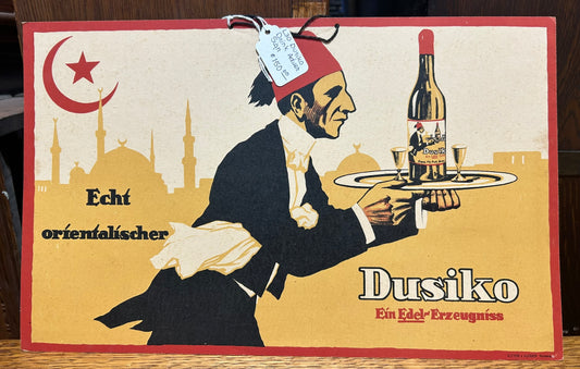 DUSIKO DRINK NURMBERG CARDBOARD ADVERTISING SIGN