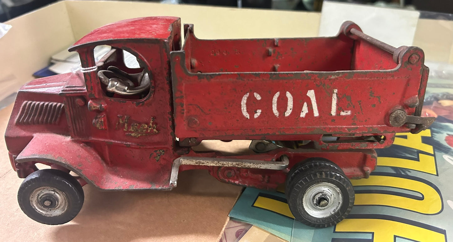 ANTIQUE TOY ARCADE MACK COAL DUMP TRUCK