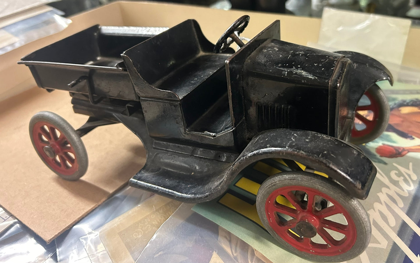 BUDDY L MODEL T TOY DUMP TRUCK