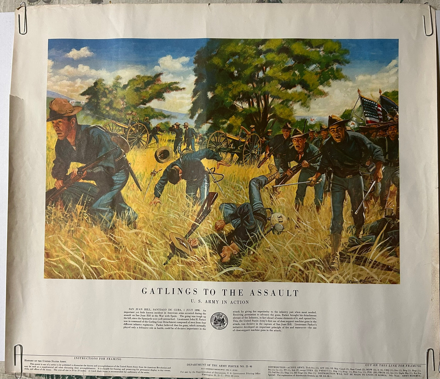 ARMY HISTORIC BATTLE SCENES POSTERS