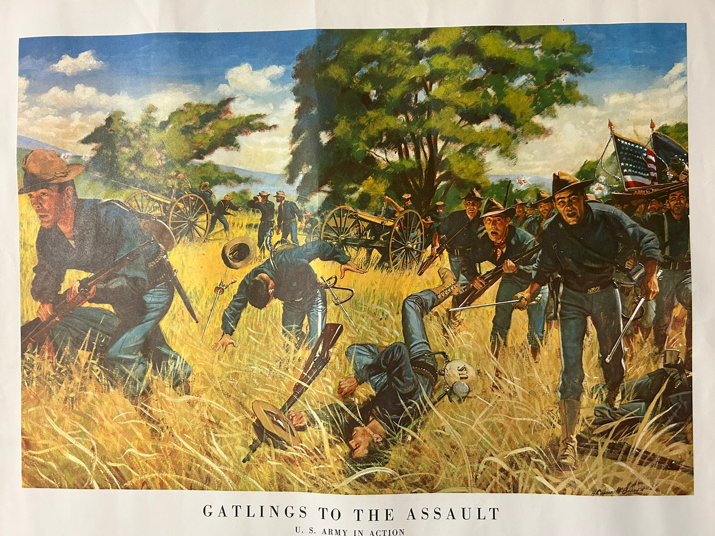 ARMY HISTORIC BATTLE SCENES POSTERS