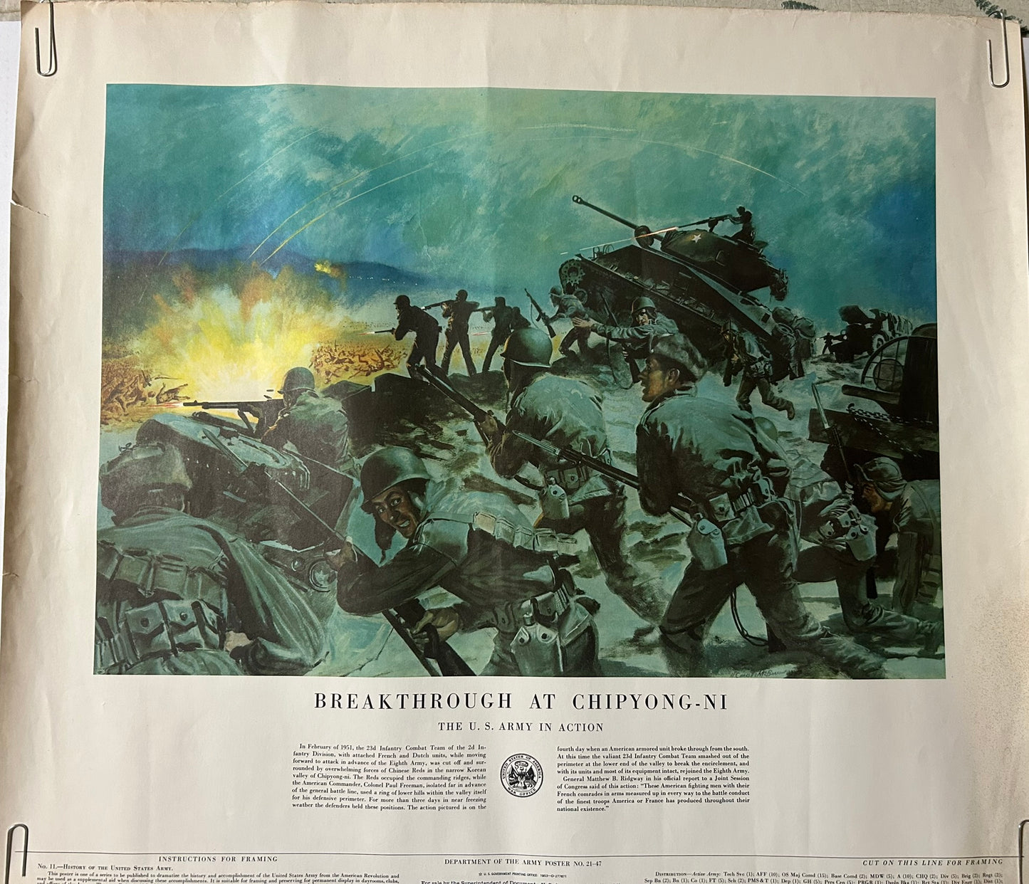 ARMY HISTORIC BATTLE SCENES POSTERS