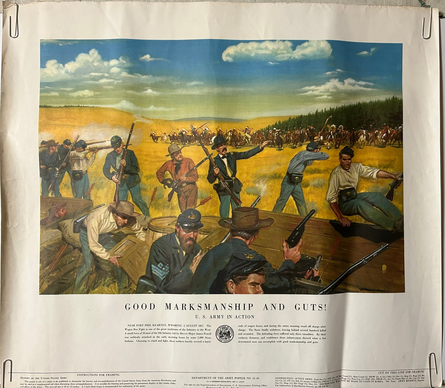 ARMY HISTORIC BATTLE SCENES POSTERS
