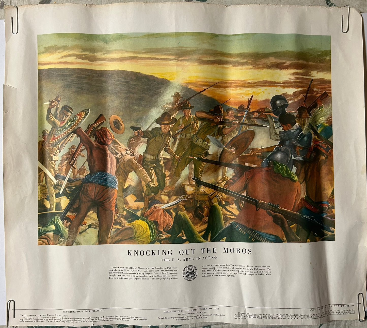 ARMY HISTORIC BATTLE SCENES POSTERS