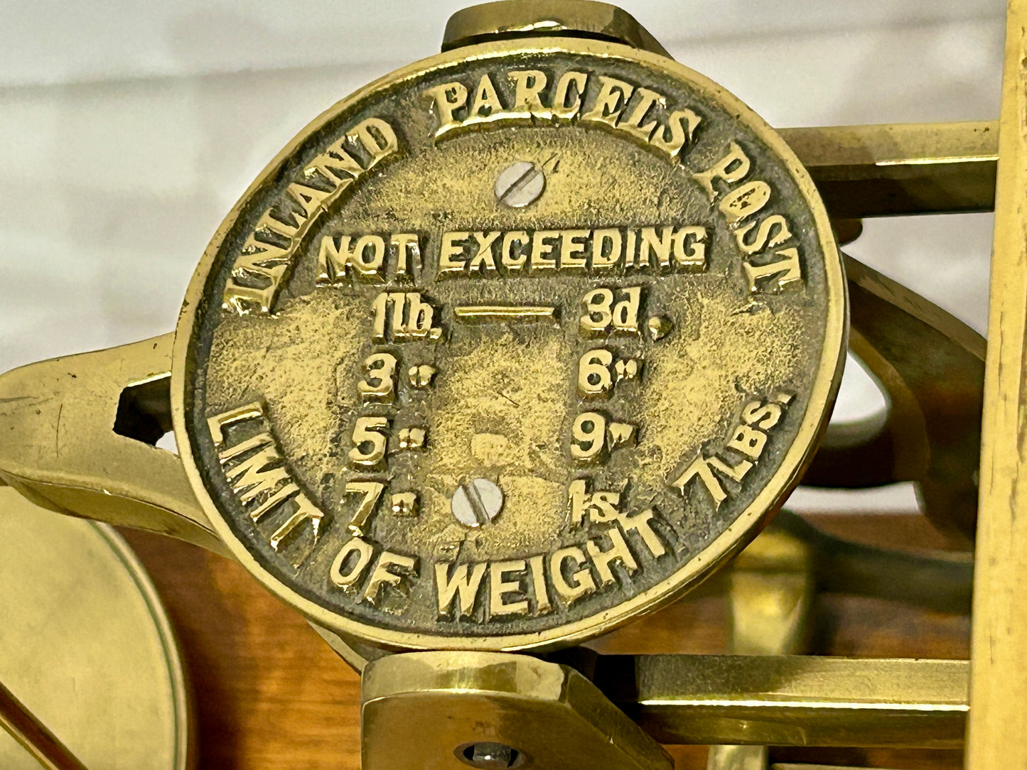 ANTIQUE SCALE BY S. MORDAN & CO., LONDON INLAND PARCELS POST