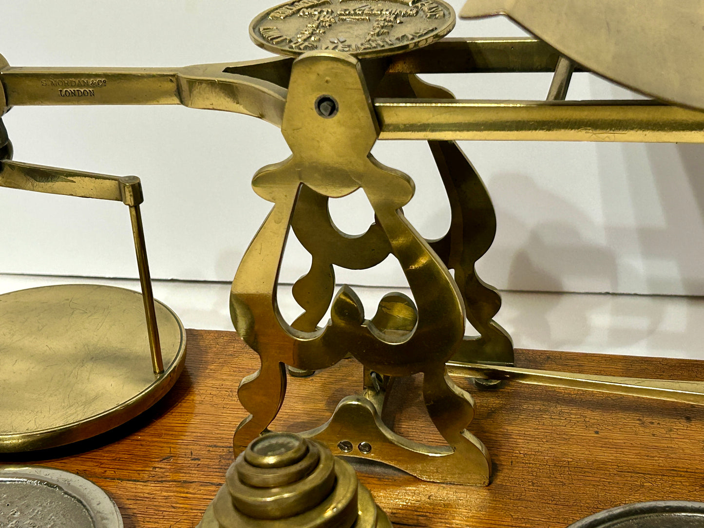 ANTIQUE SCALE BY S. MORDAN & CO., LONDON INLAND PARCELS POST