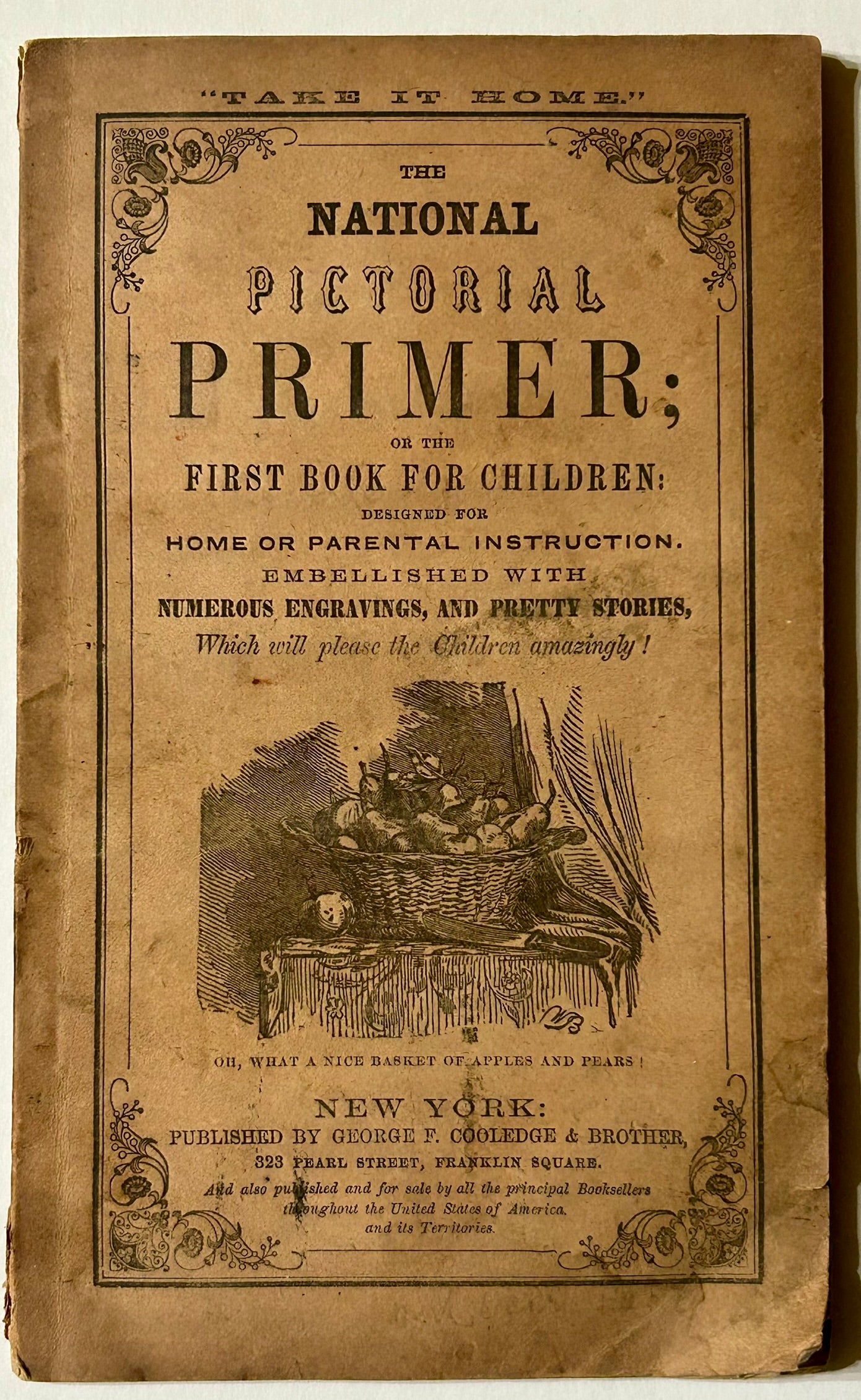 THE NATIONAL PICTORIAL PRIMER 1850 BOOKLET